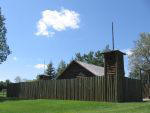 reconstructed Fort Normandeau at Red Deer Crossing