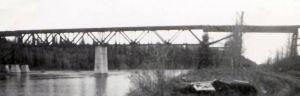ACR North Saskatchewan River bridge near Rocky Mountain House
